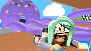 In the paw of the Octopus!Escape from the giant octopus in roblox. cartoon game for kids
