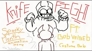 🔪Knife Fight! - Spooky Month Animation Meme [Ft: Bob Velseb and Costume Bob]