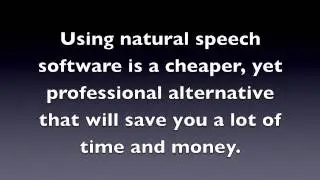 Convert text to Audio with Natural Speech Software