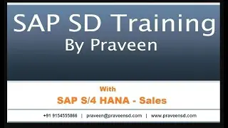 SAP SD Training By Praveen | New Batch Starting on 15th June 2023