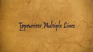 kdenlive Tutorial - Typewriter Multiple Lines