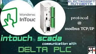 Delta PLC & InTouch SCADA Interface using modbus TCP/IP protocol
