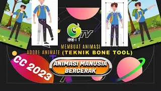 membuat animasi orang berjalan dan  bergerak (bone tool/rigging)