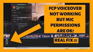 Voiceover Not Working In Final Cut Pro With Correct Privacy Settings