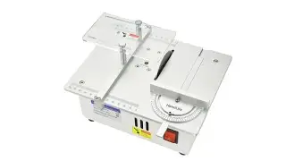 NovelLife R3 Mini Table Saw DIY Hobby Model Crafts Cutting Tool Cutting Performance Test