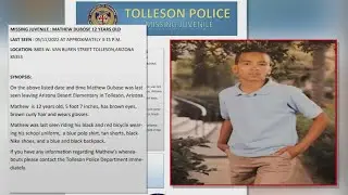 Missing Tolleson boy last seen leaving school May 11