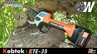 KEBTEK KTE-35 Pruning Shears 21v, Progressive Cut, 35 mm, Professional, LCD, Brushless Motor
