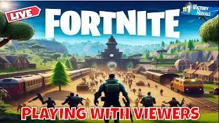 Playing FORTNITE with Viewers Live on Stream