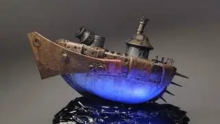 Making a tabletop fantasy ship model from scratch | Scabz! | Swill | Turnip28