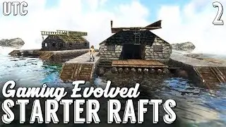 Double Boat Building! Arahli's Starter Raft :: Gaming Evolved Ark w/ UTC :: Ep. 2