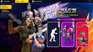 Free Fire Today Redeem Code 24 july   ff Reedem Codes   Emote M1887 Skin  Redeem Code Free Fire