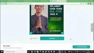cara upload dan pasang frame twibbon di twibbonize