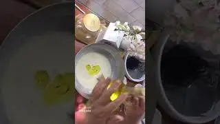 Татарский кыймак к чаю # оладушки из дрожжевого теста
