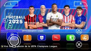 Main eFootball PES 2025 PPSSPP New Update Transfers 24/25 Real Face & Camera PS5 Android