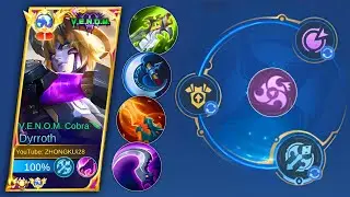 TOP GLOBAL DYRROTH BRUTAL CRITICAL 1 SHOT BUILD AND EMBLEM NEW META 2023 | DYRROTH BEST BUILD 2023