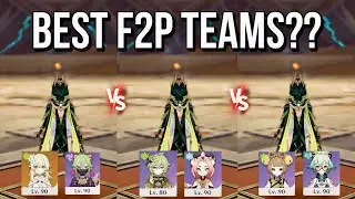NEFER Best F2P Teams!!! Which F2P Team Do You Think is The Best for Nefer??? Genshin Impact 6.1
