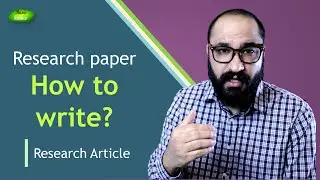 How to write a research paper | Research article | Manuscript | Part-1 | Basic Science Series