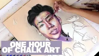 1 HOUR OF CHALK PASTEL ART AND VIBES *ENJOY!!!*