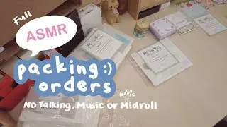 40 mins of packing BLACK FRIDAY orders! ♡ full ASMR, no music, talking or midroll.