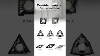 Carbide inserts for machining aluminum #Manufacturing #Machining #CarbideInserts #Aluminum #Tooling