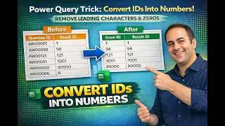 Power Query Trick: Remove Text and Leading Zeros from IDs