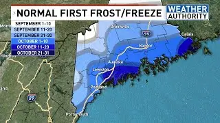 Western Maine wakes to first frost and snowflakes