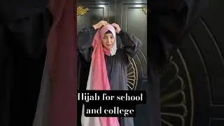 Hijab for school and college || easy hijab tutorial 