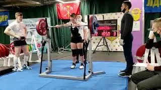 Vorobieva Daria squat RAW 170kg@63kg