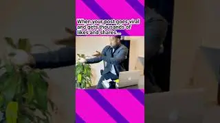 Agent celebrating after hitting a social media milestone 