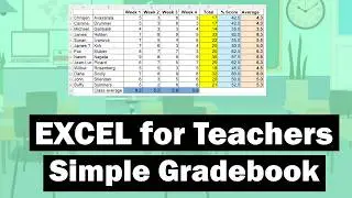 A Beginners Guide to Microsoft Excel part 1 : Excel Tips for Teachers