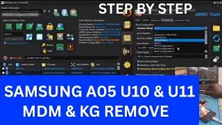 Samsung A05 U10, U11& U12 MDM and KG Bypass on  F64 box. STEP BY STEP COMPLETE TUTORIAL 