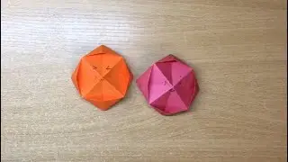 Оригами Pop It из бумаги.