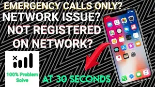 Emergency calls only all SIM problem solve | No network connection | Not registered on network