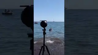 Santorini 360° Video Shoot Backstage #360video #shorts