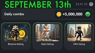 How To Complete Hamster Kombat Combo Cards Today September 13th