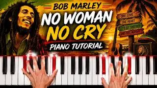 No Woman No Cry Piano - How to Play Bob Marley No Woman No Cry Piano Tutorial!