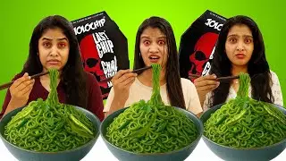 SPICY GREEN NOODLES EATING CHALLENGE 🔥 | തോറ്റാൽ JOLOCHIP❌ GONE WRONG 🥵 | PULLOTHI