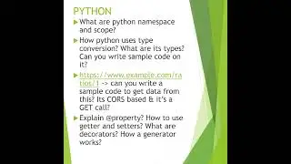 Infosys Python DJango Interview Questions 