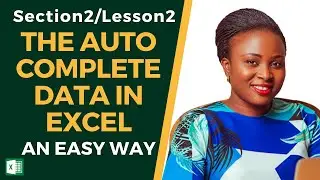 👉AUTO COMPLETE DATA IN EXCEL - AN EASY WAY