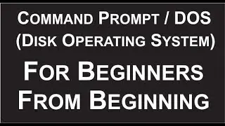 DOS Commands in Hindi || Command Prompt in Hindi