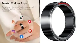 Smart Ring H1 Durable 5ATM Waterproof, Remote Control Functionality, and Sleek Ceramic Design