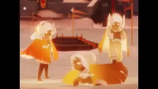 Me and Lolo watching someone be stuck in the ground