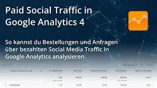 Paid Social Media Kampagnen Traffic und Bestellungen in Google Analytics 4 analysieren