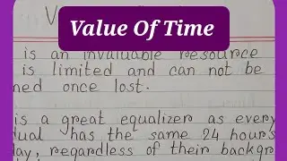 10 Lines On Value Of Time ⌚ In English || Essay On Value Of Time Of Time || Value Of Time