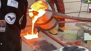 AMAZING IRON POUR IN PEORIA 