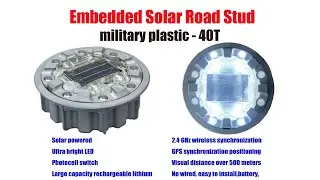 JACKWIN Embedded Solar Road Stud Production | Installation | Application