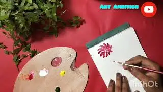 फ्लावर्स पेंट करने का आसान तरीका🌺 one stroke painting 😍 ll acreylic painting ll flower painting 🌼💮