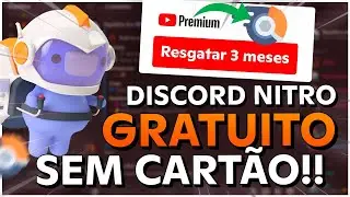 DISCORD NITRO de 3 MESES pelo YOUTUBE PREMIUM (NOVO!)