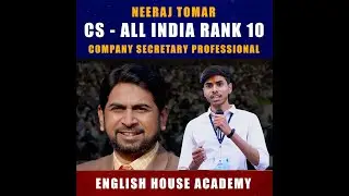 Neeraj Tomar Secures AIR 10 In CS | All India Rank 10 In Company Secretary Professional | CA | CSEET