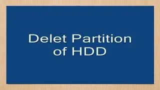 Make & delete partition in win98